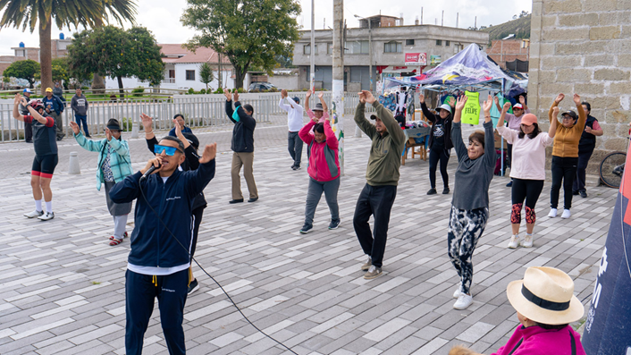 Riobamba se activa con bailoterapia en sus barrios