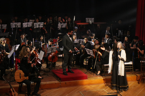 Margarita Lasso y  La Orquesta Sinfónica Municipal ofrecieron el concierto “Riobamba canta al Ecuador”