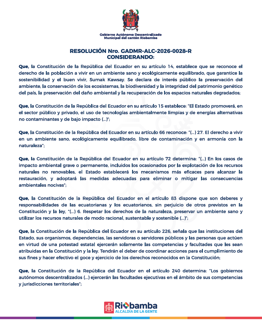 RESOLUCIÓN Nro. GADMR-ALC-2026-0028-R