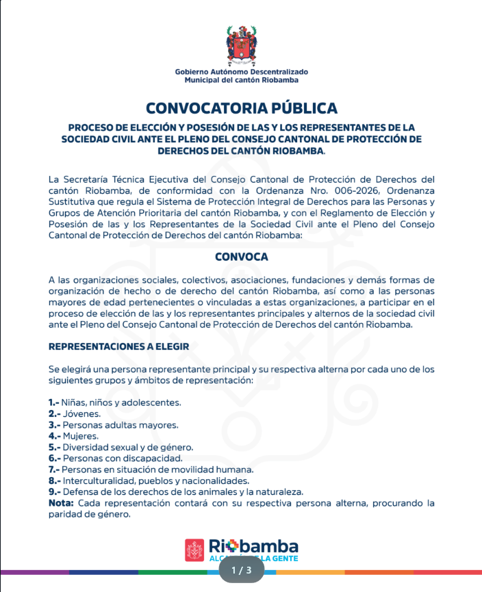 Convocatoria - PROCESO DE ELECCIÓN Y POSESIÓN DE LAS Y LOS REPRESENTANTES DE LA  SOCIEDAD CIVIL
