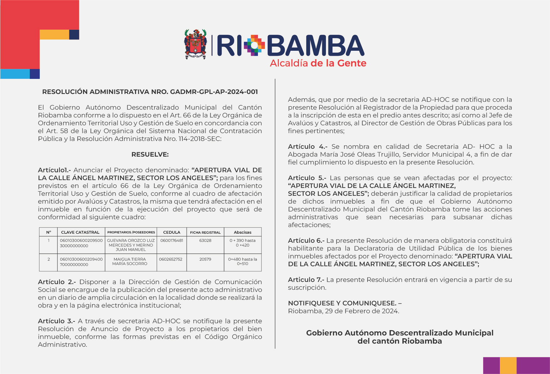 CO Apertura vial Los Ángeles 02